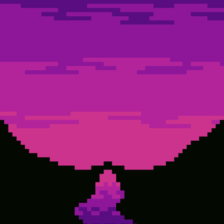 Purple pixel art wallpaper