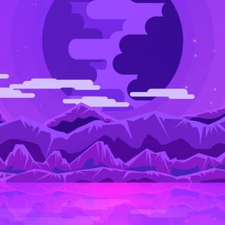 Purple pixel art wallpaper