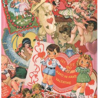 Valentines antique wallpaper