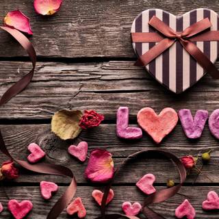 Valentines antique wallpaper