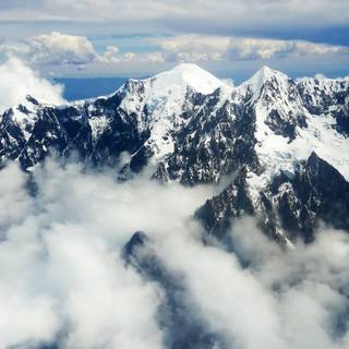 Snow mountain 4k wallpaper