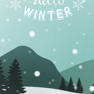 Hello winter phone wallpaper