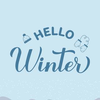 Hello winter phone wallpaper