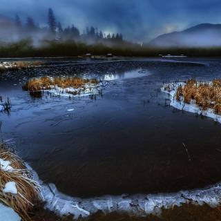 Alaska winter frost wallpaper