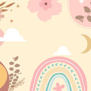 Spring boho wallpaper