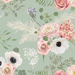 Spring boho wallpaper