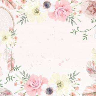 Spring boho wallpaper