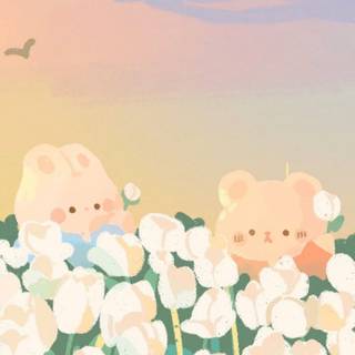 Spring bears wallpaper