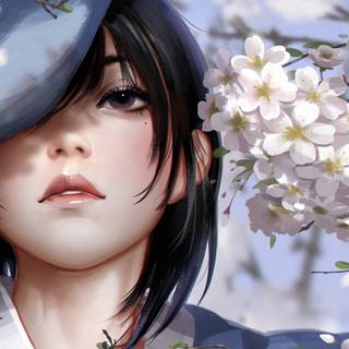 Digital spring art wallpaper