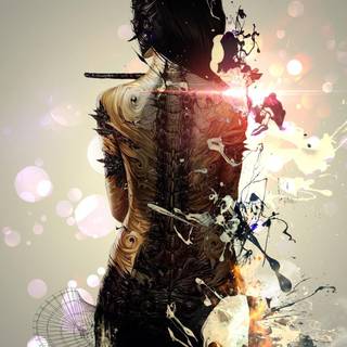 Digital spring art wallpaper