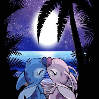 Stitch and Angel 2023 wallpaper