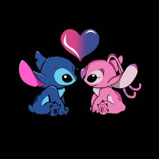 Stitch and Angel 2023 wallpaper
