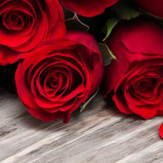 Valentine flowers vertical wallpaper