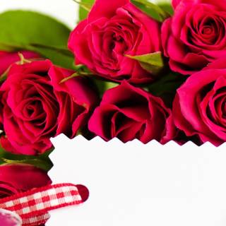 Valentine flowers vertical wallpaper