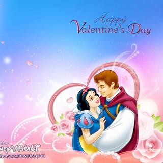 Blue Happy Valentine Day wallpaper