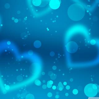 Blue Happy Valentines Day wallpaper