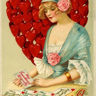 Antique Valentines wallpaper