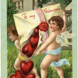 Antique Valentines wallpaper