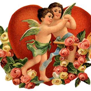 Antique Valentines wallpaper