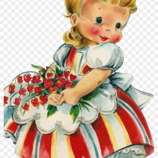 Antique Valentines wallpaper