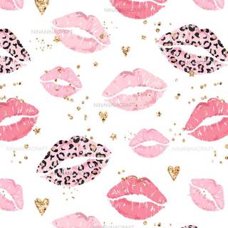 Preppy Valentines collage wallpaper