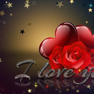 Black Valentines hearts wallpaper