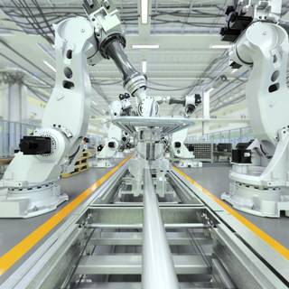 Industrial robot wallpaper