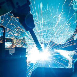 Industrial robot wallpaper