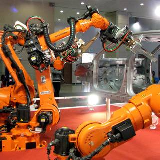 Industrial robot wallpaper
