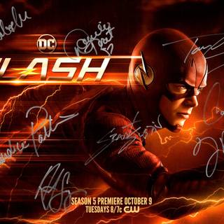 DC The Flash poster wallpaper