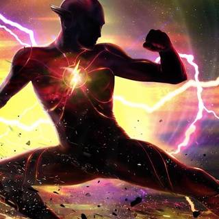 DC The Flash poster wallpaper