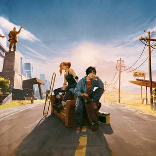 Road 96 Mile 0 gaming 2023 wallpaper