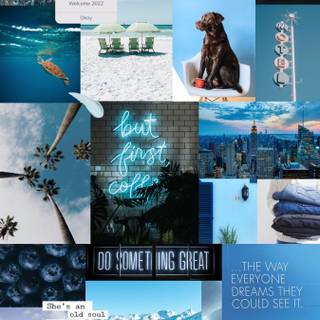 Winter vision board wallpaper