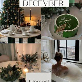 Winter vision board wallpaper