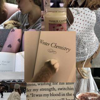 Winter vision board wallpaper