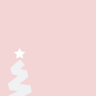 Winter pink tree wallpaper