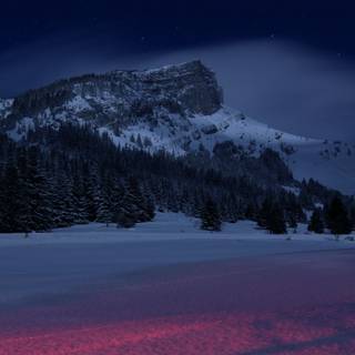 Winter mountains 2560x1440 wallpaper