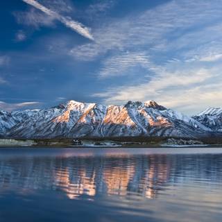 Winter mountains 2560x1440 wallpaper