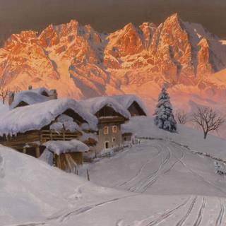 Winter mountains 2560x1440 wallpaper