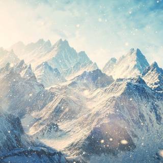 Winter mountains 2560x1440 wallpaper