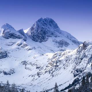 Winter mountains 2560x1440 wallpaper