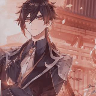 Zhongli and Childe wallpaper