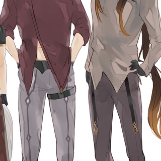 Zhongli and Childe wallpaper