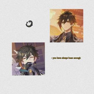 Zhongli and Childe wallpaper