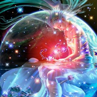 Zodiac girl wallpaper