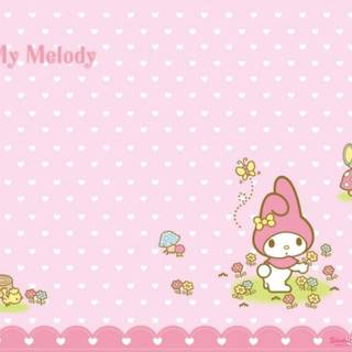 My Melody computer wallpaper