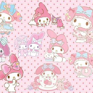 My Melody computer wallpaper