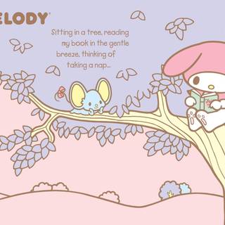 My Melody computer wallpaper