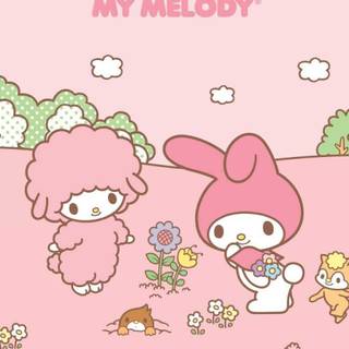 My Melody computer wallpaper