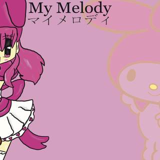 My Melody computer wallpaper